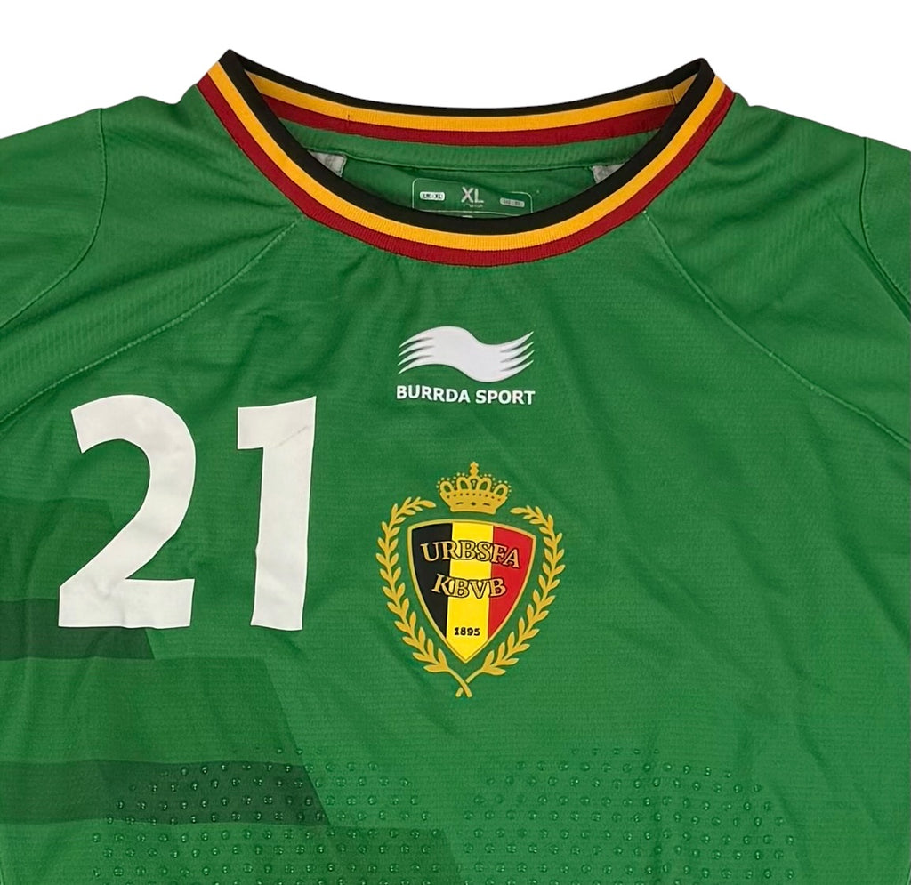 BELGIUM 2014/15 GK SHIRT - PLAYER ISSUE #21 CASTEELS (SIZE XL)