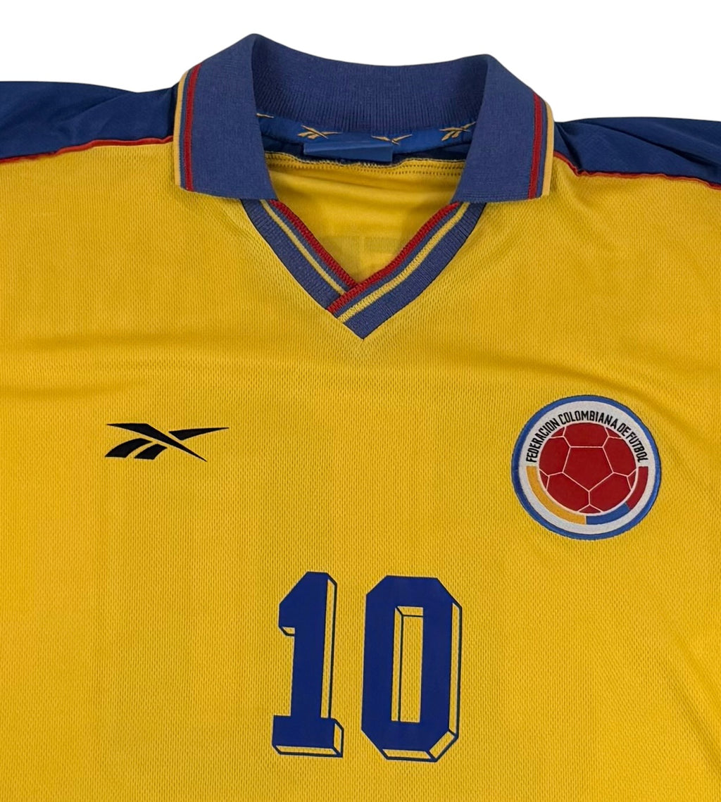 COLOMBIA 1998/99 HOME SHIRT - #10 VALDERRAMA (SIZE M)