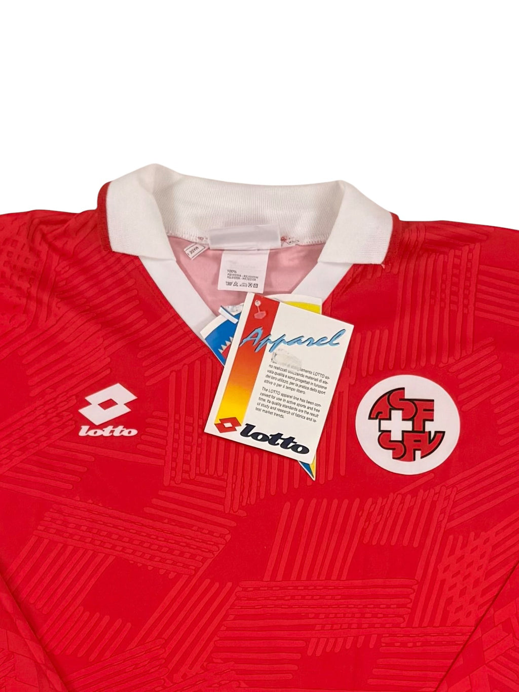 SWITZERLAND 1994/95 HOME SHIRT (SIZE XL) NWT