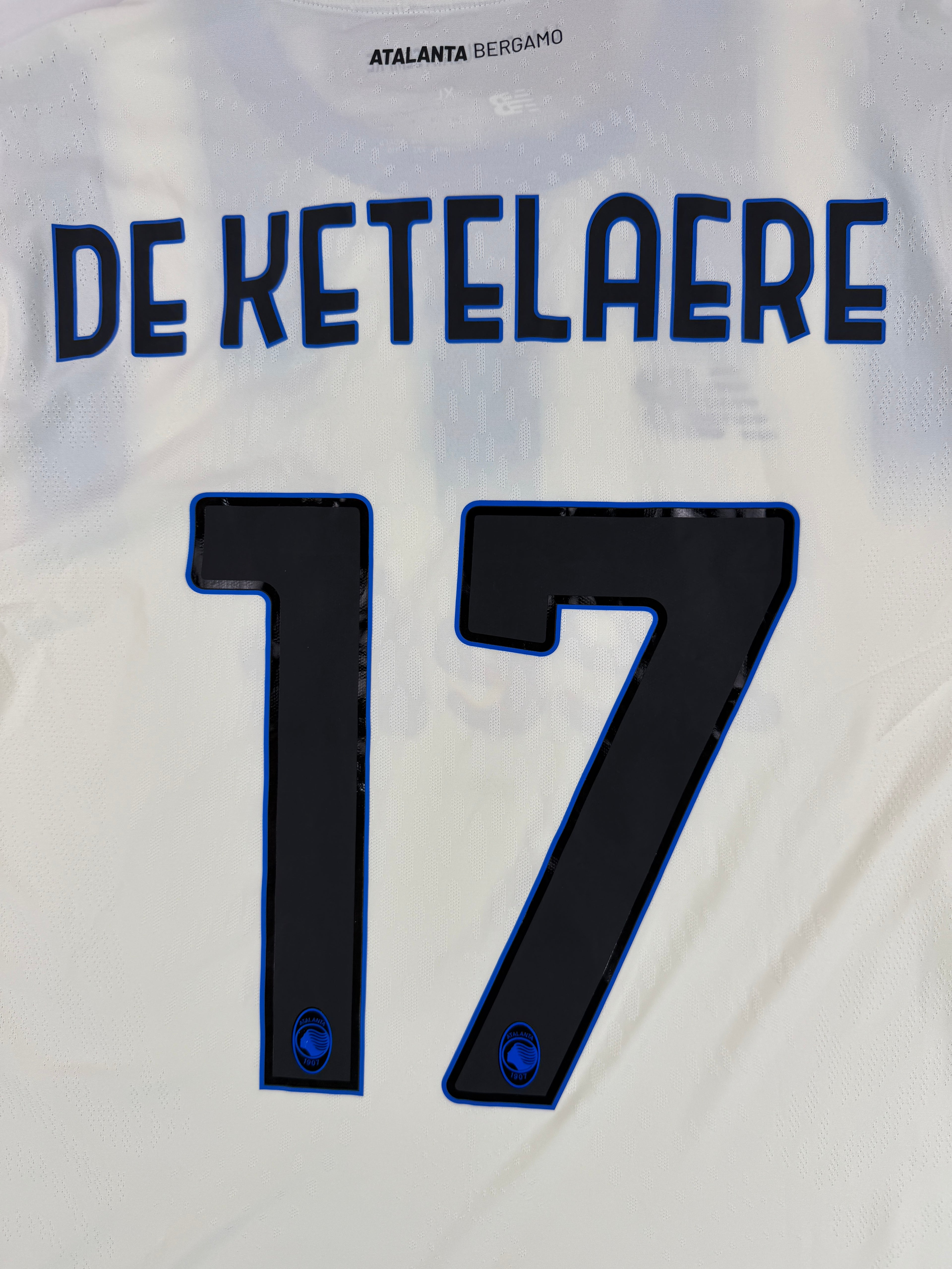 ATALANTA 2025/26 AWAY SHIRT - MATCH ISSUED VS UNION SAINT-GILLOISE #17 DE KETELAERE