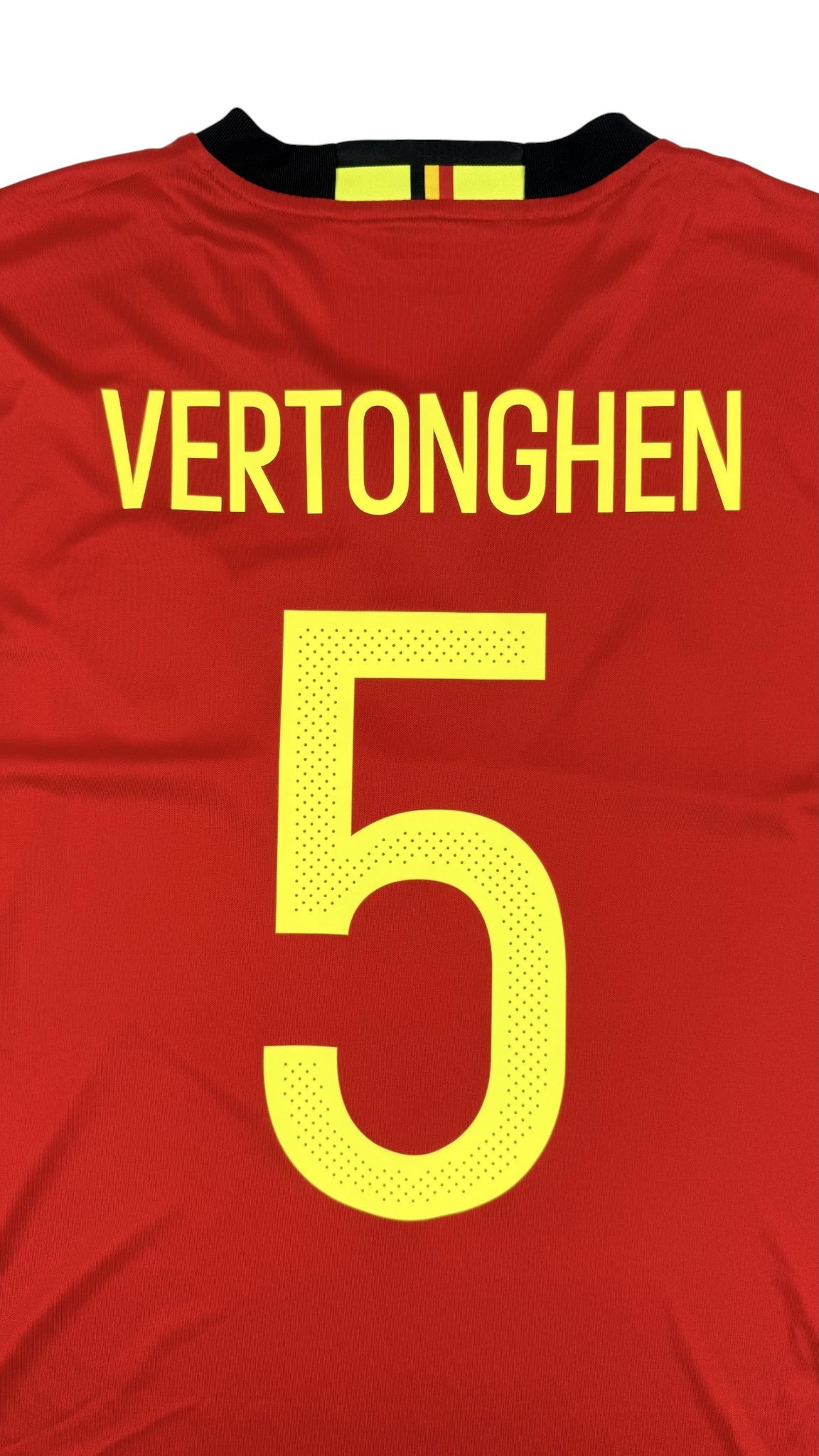 BELGIUM 2016/17 HOME SHIRT - #5 VERTONGHEN (SIZE XL)