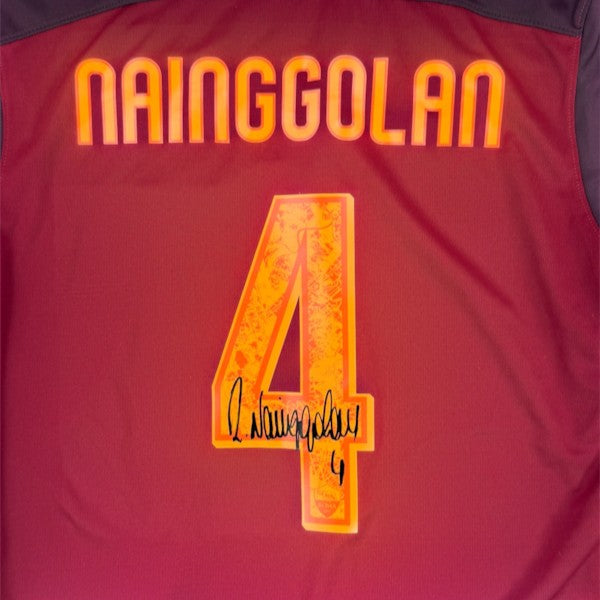 AS ROMA 2015/16 HOME SHIRT – SIGNED #4 NAINGGOLAN (DIFFERENT SIZES) WITH VIDEOPROOF