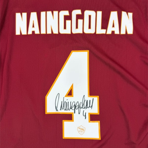 AS ROMA 2014/15 HOME SHIRT – SIGNED #4 NAINGGOLAN (SIZE XL) WITH VIDEOPROOF