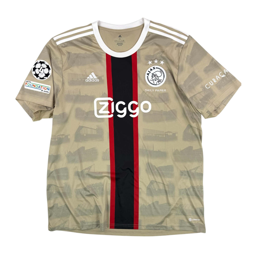 AJAX X DAILY PAPER 2022/23 THIRD SHIRT - #2 TIMBER (SIZE XXL)
