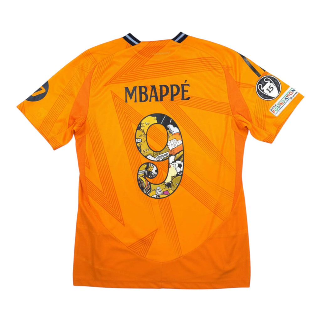 REAL MADRID 2024/25 AWAY SHIRT "BEAR CHAMP" - PLAYER ISSUE #9 MBAPPE (SIZE XL)