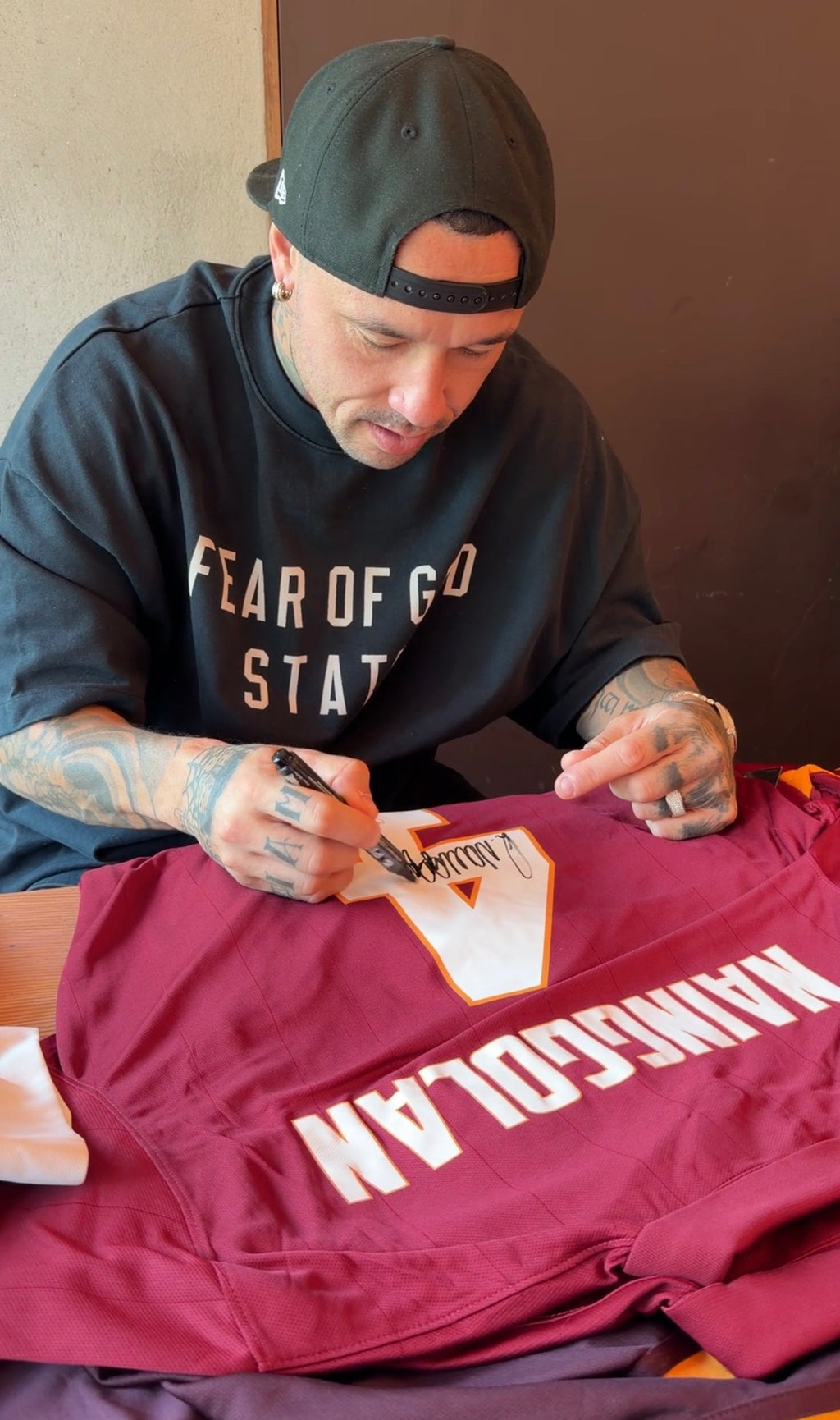 AS ROMA 2014/15 HOME SHIRT – SIGNED #4 NAINGGOLAN (SIZE XL) WITH VIDEOPROOF