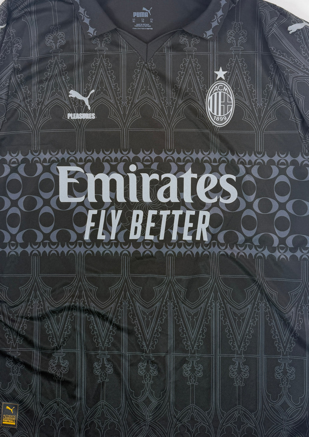 AC MILAN 2023/24 FOURTH SHIRT X PLEASURES - PLAYER ISSUE Li#10 RAFA LEAO (SIZE XL)