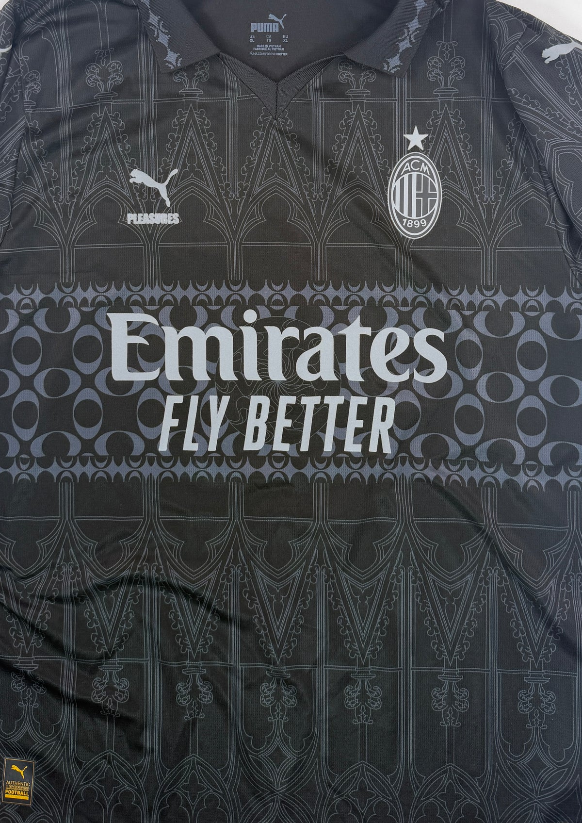 AC MILAN 2023/24 FOURTH SHIRT X PLEASURES - PLAYER ISSUE Li#10 RAFA LEAO (SIZE XL)