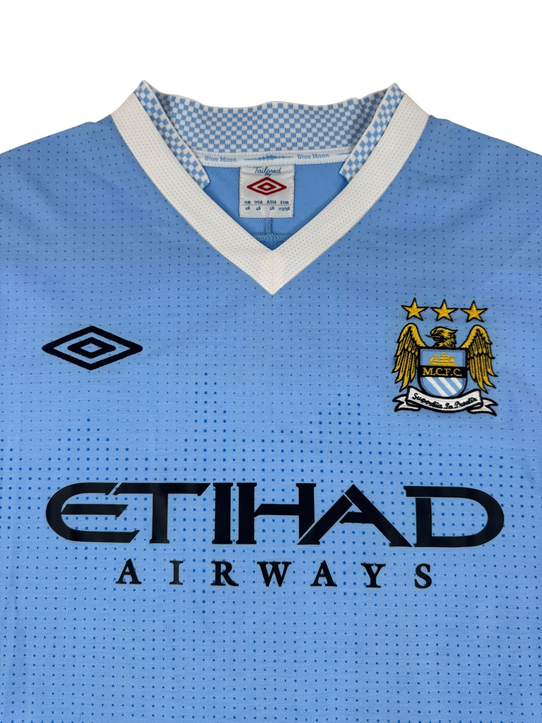 MANCHESTER CITY 2011/12 HOME SHIRT - #16 KUN AGÜERO (SIZE XL)