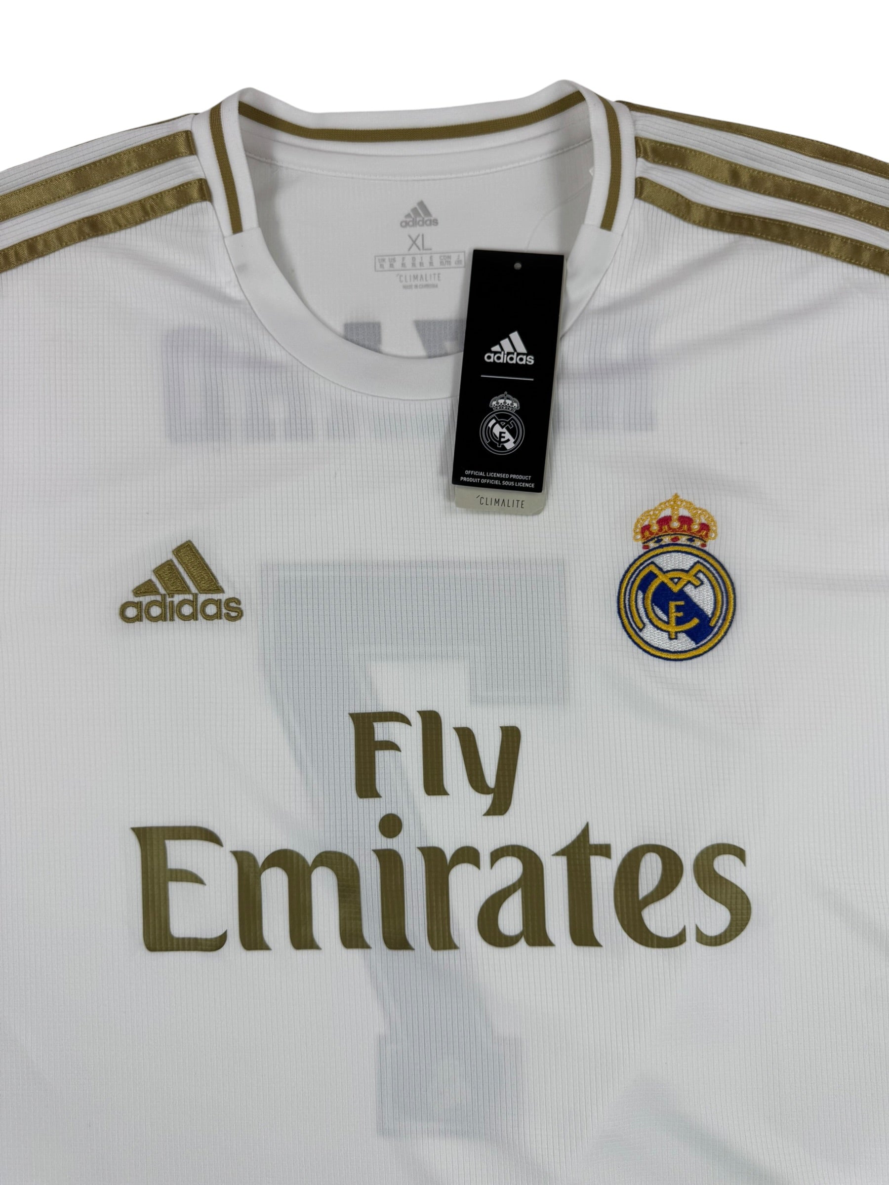 REAL MADRID 2019/20 HOME SHIRT - #7 HAZARD (SIZE XL) NWT