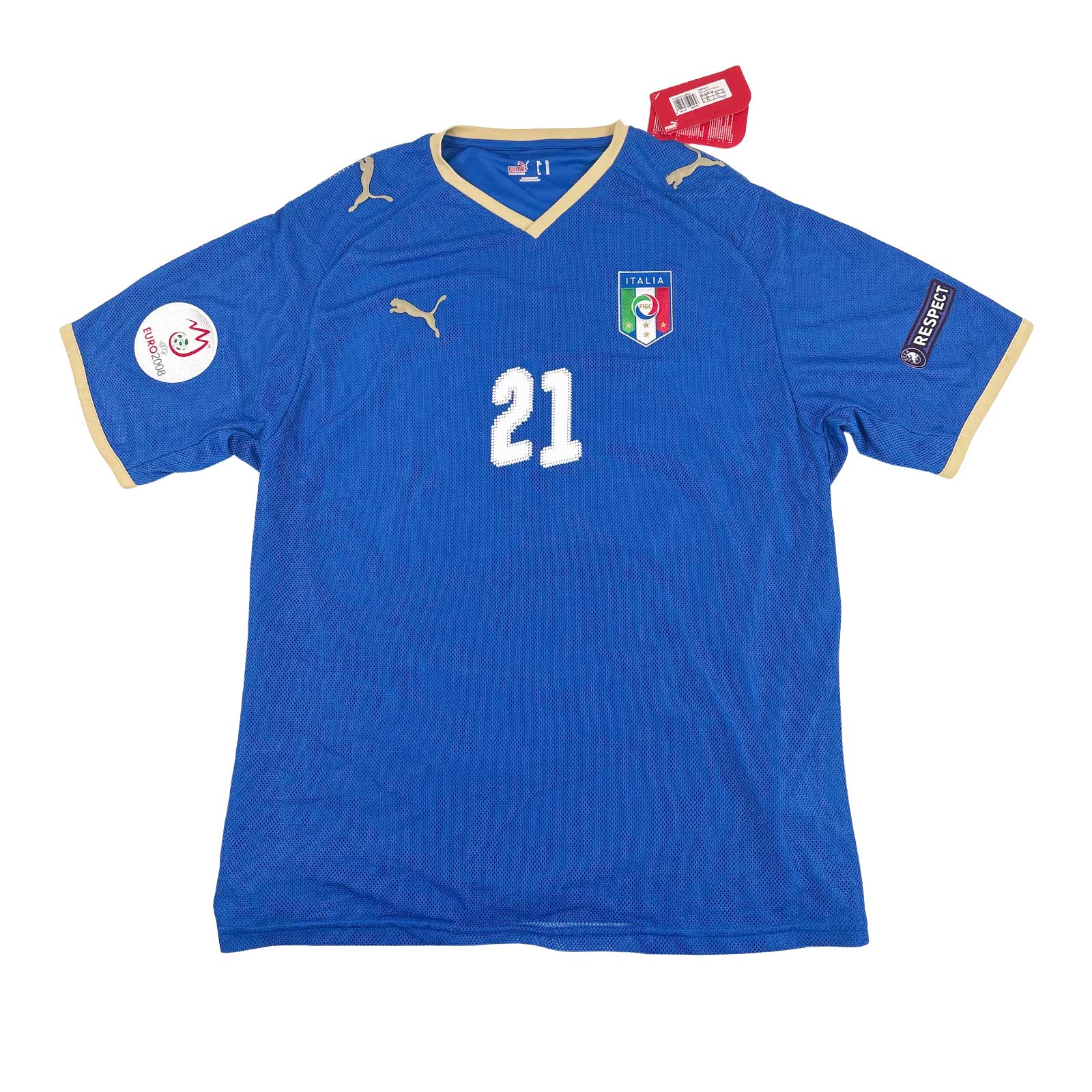 ITALY 2008/09 HOME SHIRT - #21 PIRLO