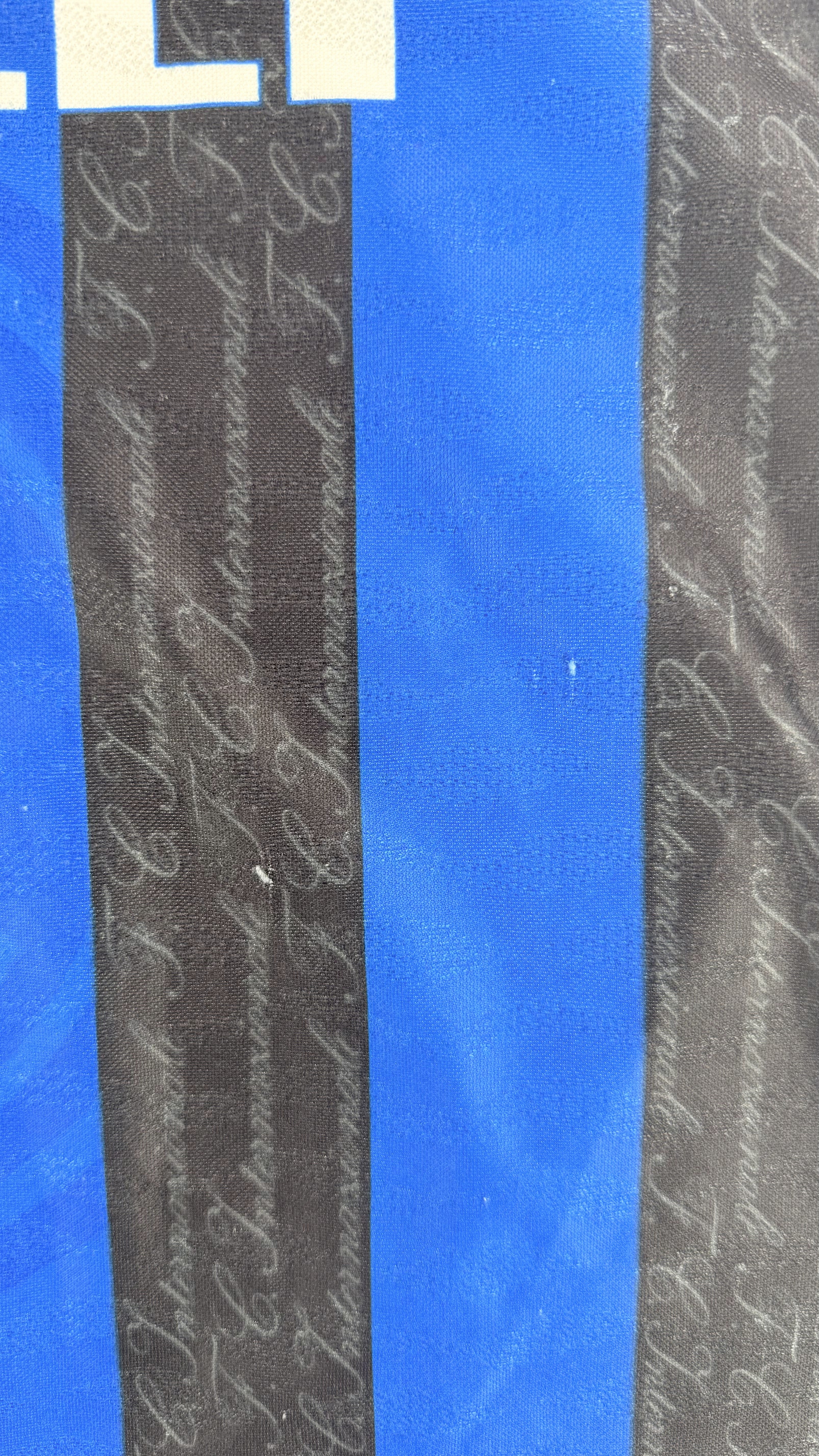 INTER MILAN 1996/97 HOME SHIRT - #9 ZAMORANO (SIZE L)