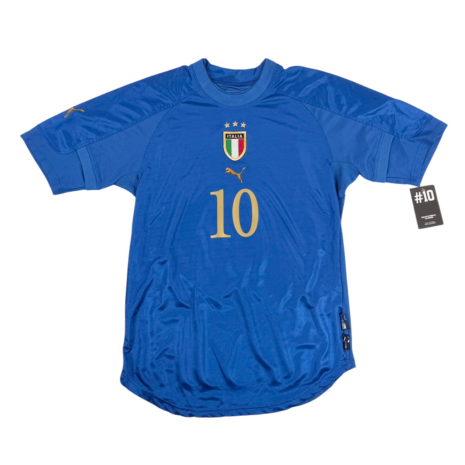 ITALY 2003/04 HOME SHIRT - #10 BAGGIO (SIZE S)