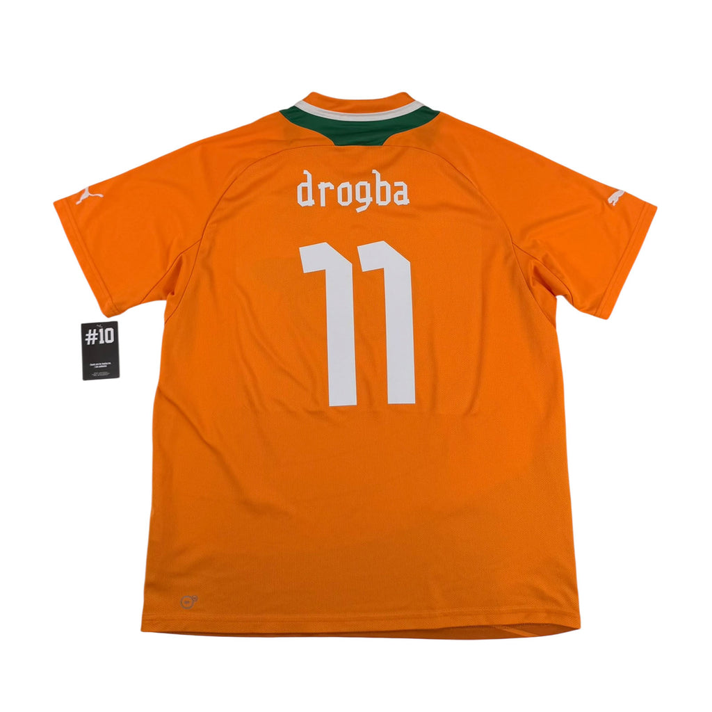 IVORY COAST 2012/13 HOME SHIRT - #11 DROGBA (SIZE