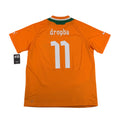 IVORY COAST 2012/13 HOME SHIRT - #11 DROGBA (SIZE