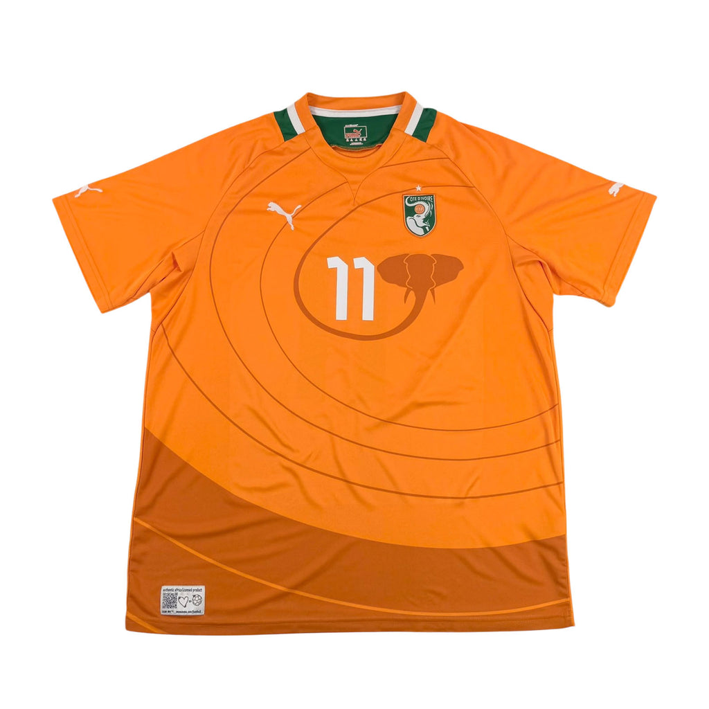 IVORY COAST 2012/13 HOME SHIRT - #11 DROGBA (SIZE