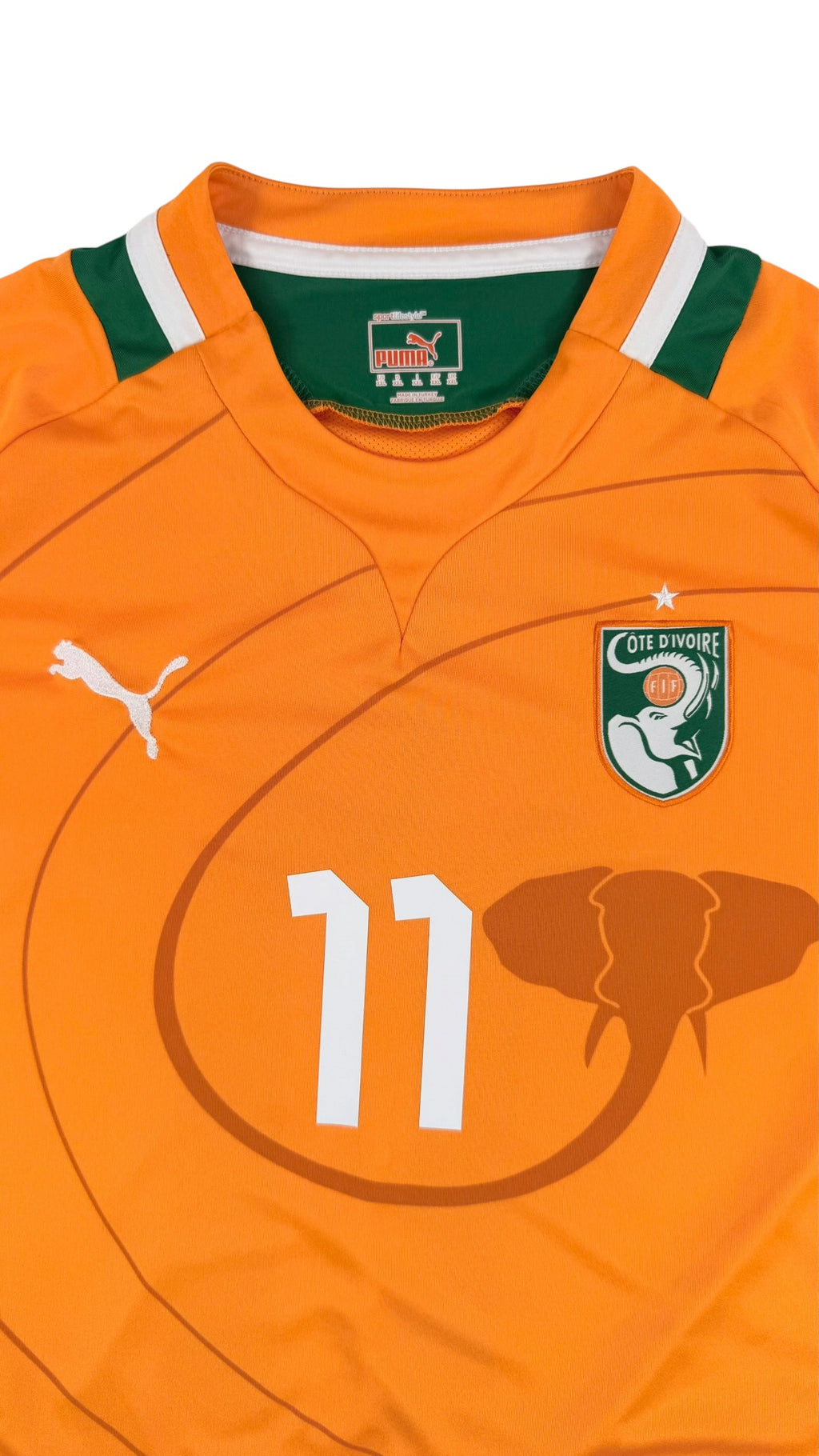 IVORY COAST 2012/13 HOME SHIRT - #11 DROGBA (SIZE