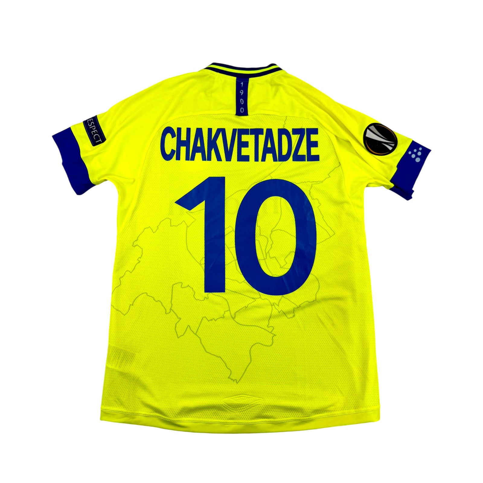 KAA GENT 2020/21 AWAY SHIRT VS BELGRADO – MATCHWORN/ ISSUED #10 CHAKVETADZE