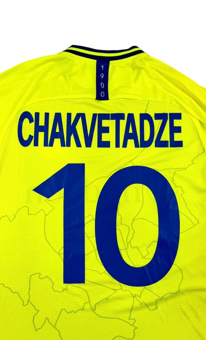 KAA Gent 2020 2021 Away Shirt Chakvetadze UEFACup Backdetail