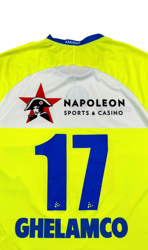 KAA GENT 2018 19 AWAY SHIRT MATCHWORN 17 YAREMCHUK Back Detail