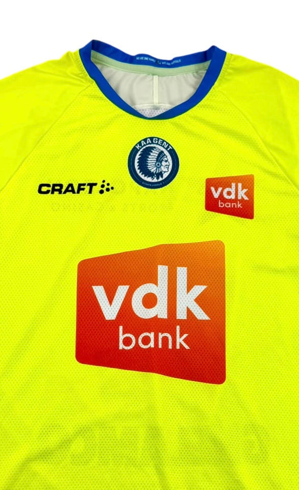 KAA GENT 2018 19 AWAY SHIRT MATCHWORN 17 YAREMCHUK Frontdetail
