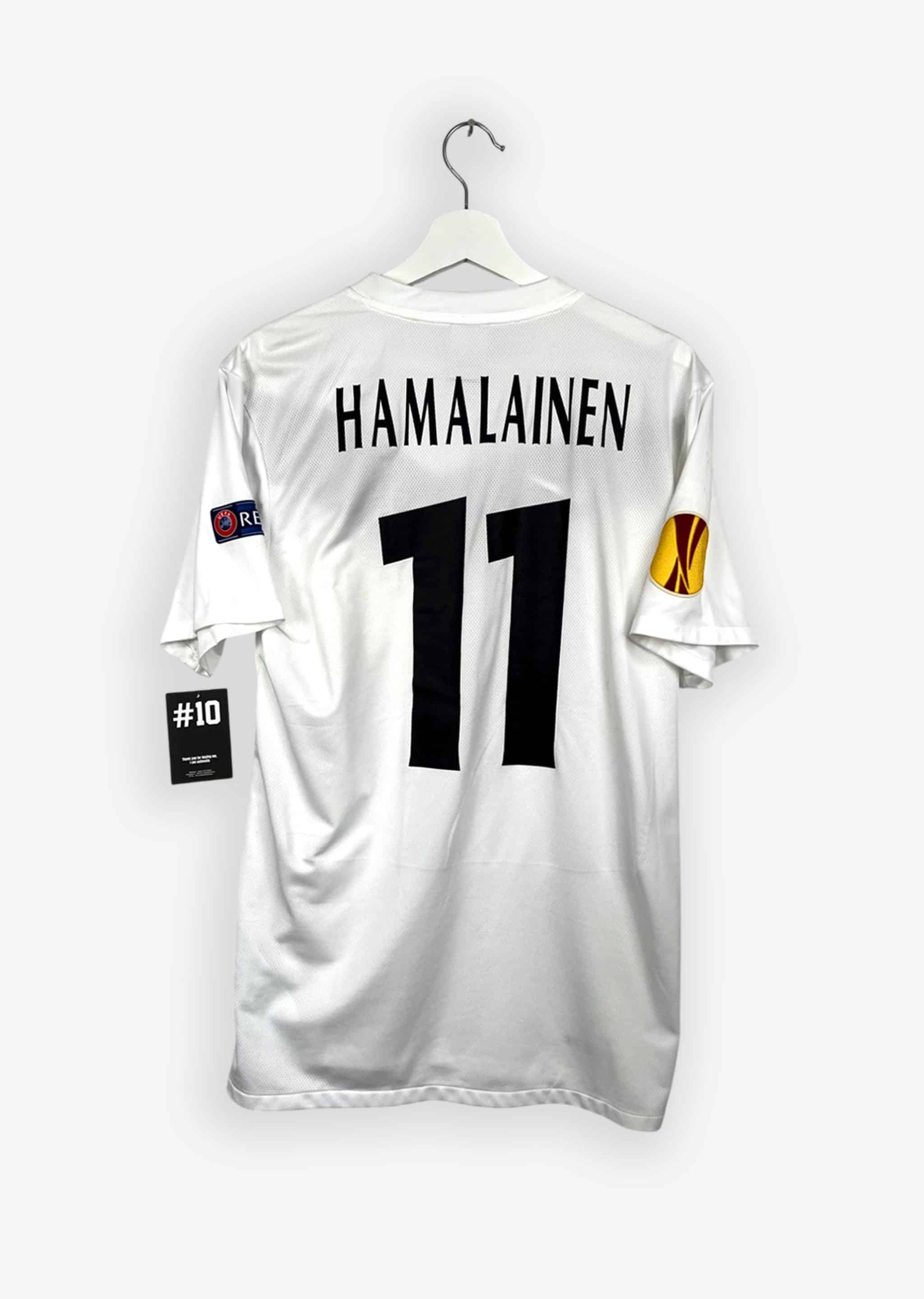 KRC GENK 2012/13 AWAY SHIRT - MATCHWORN/ISSUED EUROPE LEAGUE #11 HAMALAINEN (SIZE M)