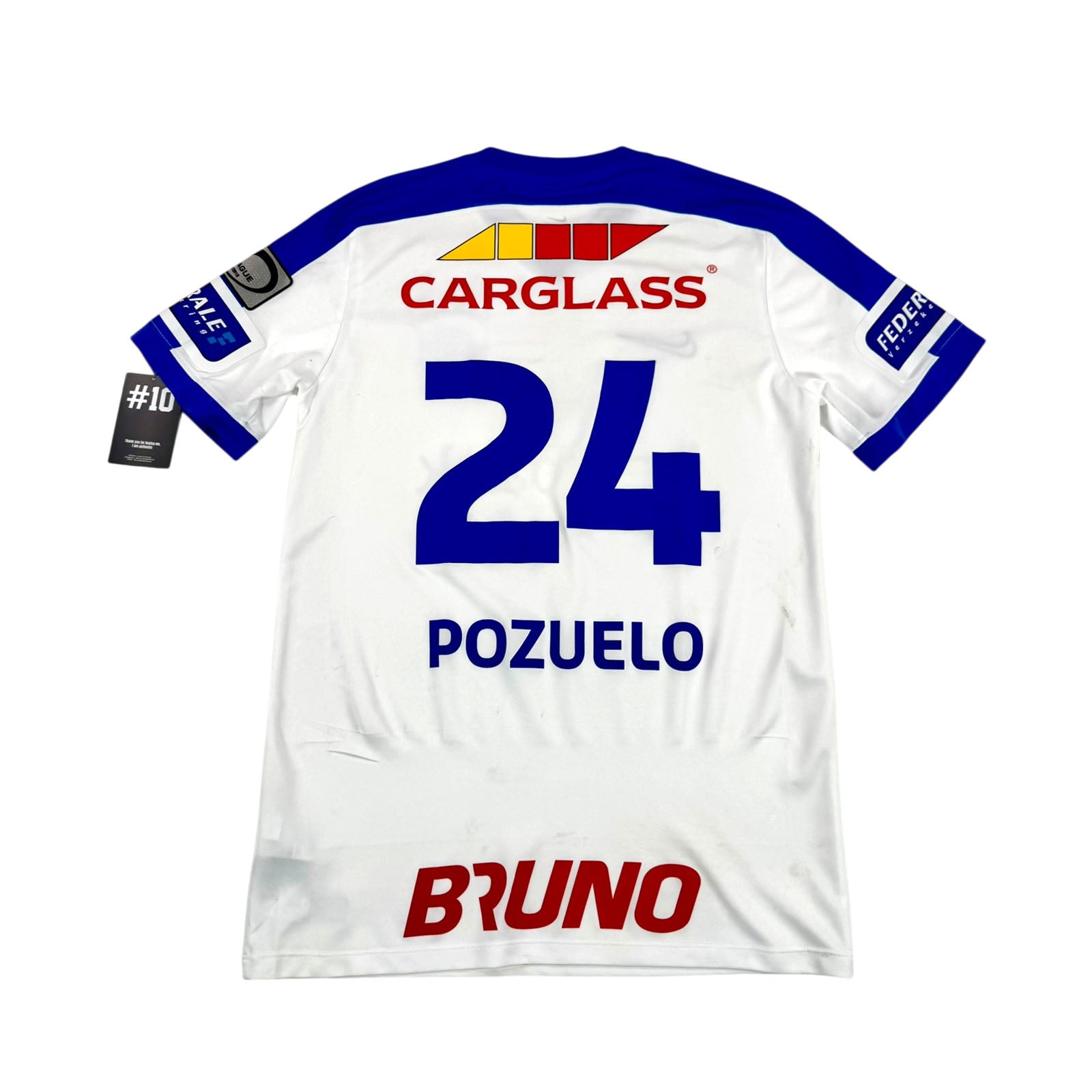 KRC GENK 2017/18 HOME SHIRT – MATCHWORN/ISSUED #24 POZUELO