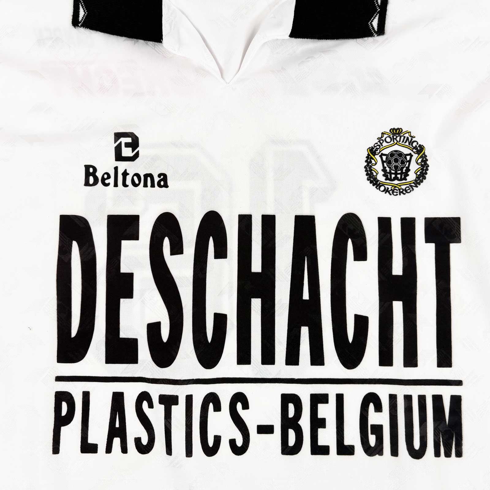 KSC LOKEREN 1995/96 HOME SHIRT - MATCHWORN/ISSUED #16 
