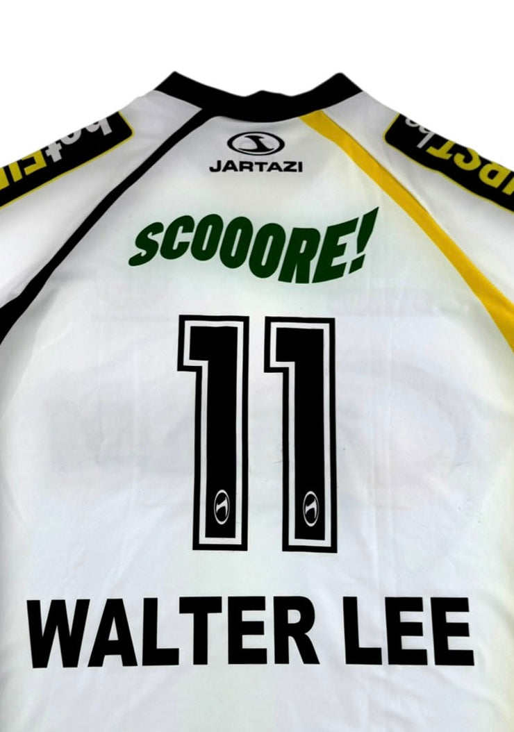 KSC LOKEREN 2012/13 HOME SHIRT - MATCHWORN/ISSUED #11 WALTER LEE (SIZE M)