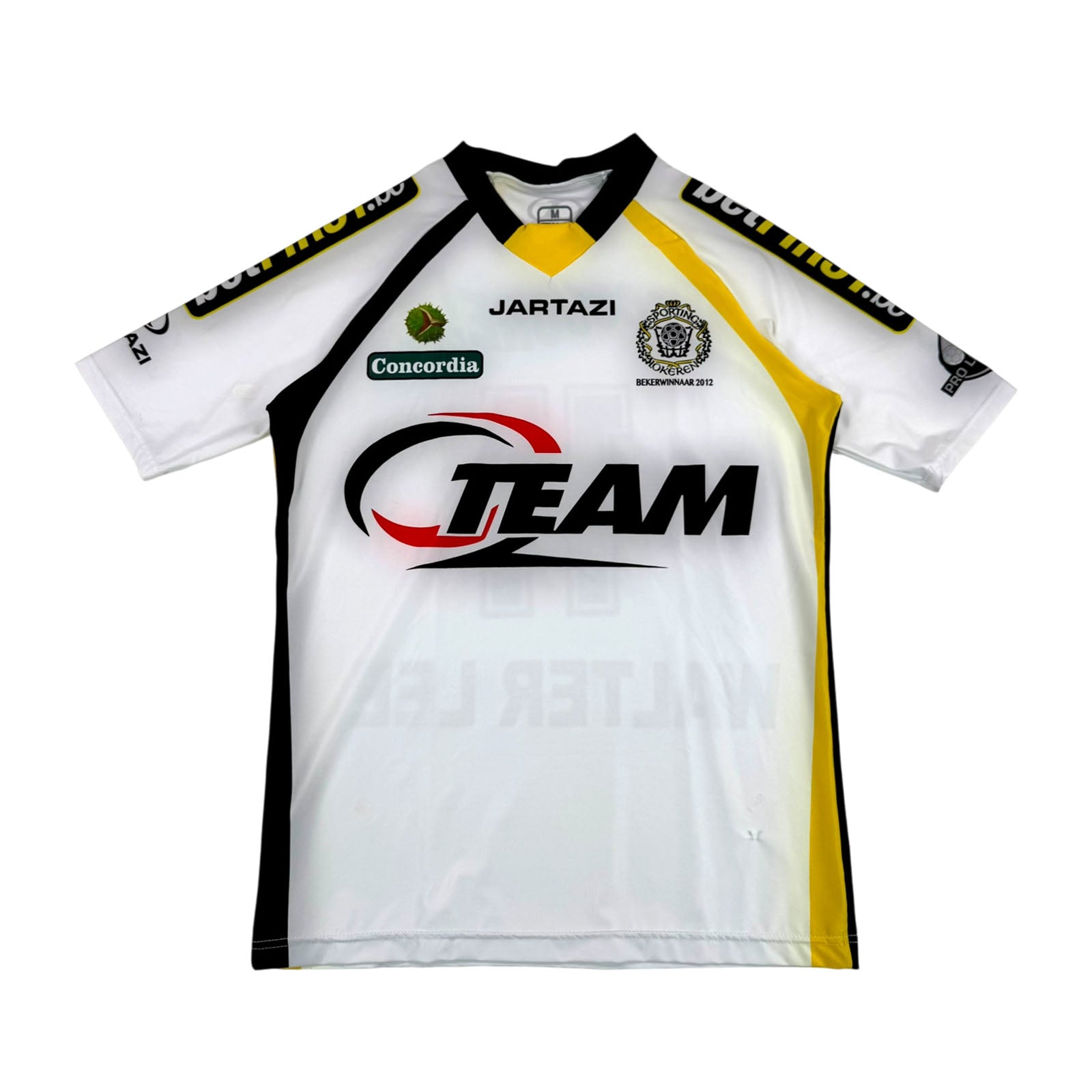 KSC LOKEREN 2012/13 HOME SHIRT - MATCHWORN/ISSUED #11 WALTER LEE