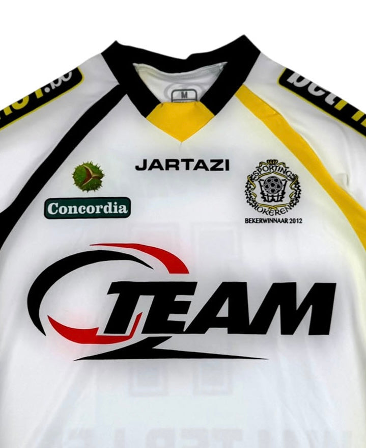 KSC LOKEREN 2012/13 HOME SHIRT - MATCHWORN/ISSUED #11 WALTER LEE (SIZE M)