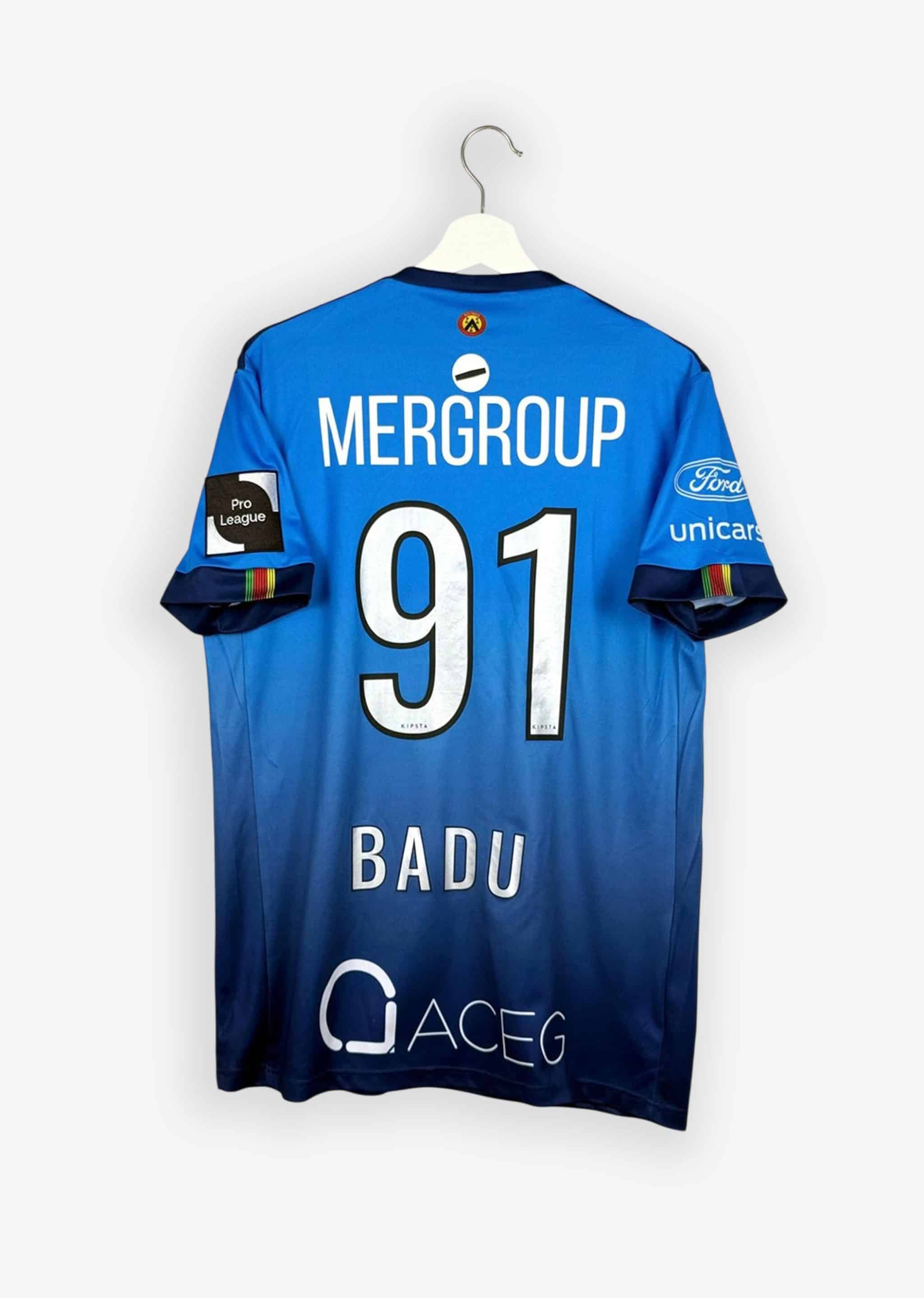 KV OOSTENDE 2021/22 GK SHIRT - MATCHWORN/ISSUED #91 BADU (SIZE L)