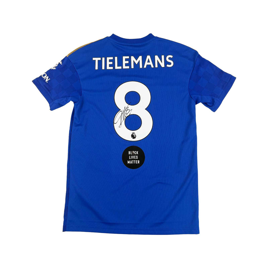 LEICESTER CITY 2019/20 HOME SHIRT - MATCHWORN/SIGNED #8 TIELEMANS