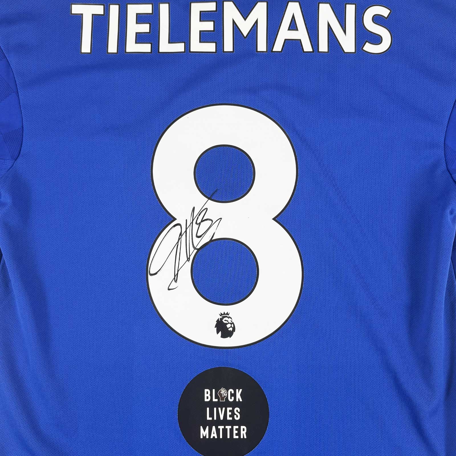 LEICESTER CITY 2019/20 HOME SHIRT - MATCHWORN/SIGNED #8 TIELEMANS