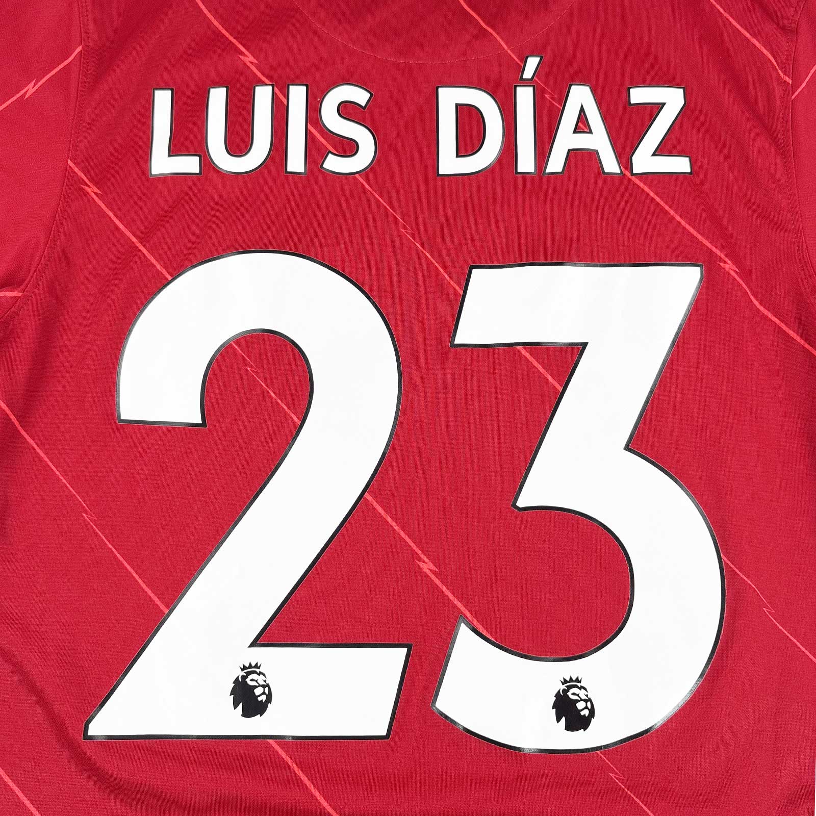 LIVERPOOL FC 2021/22 HOME SHIRT - #23 LUIS DIAZ