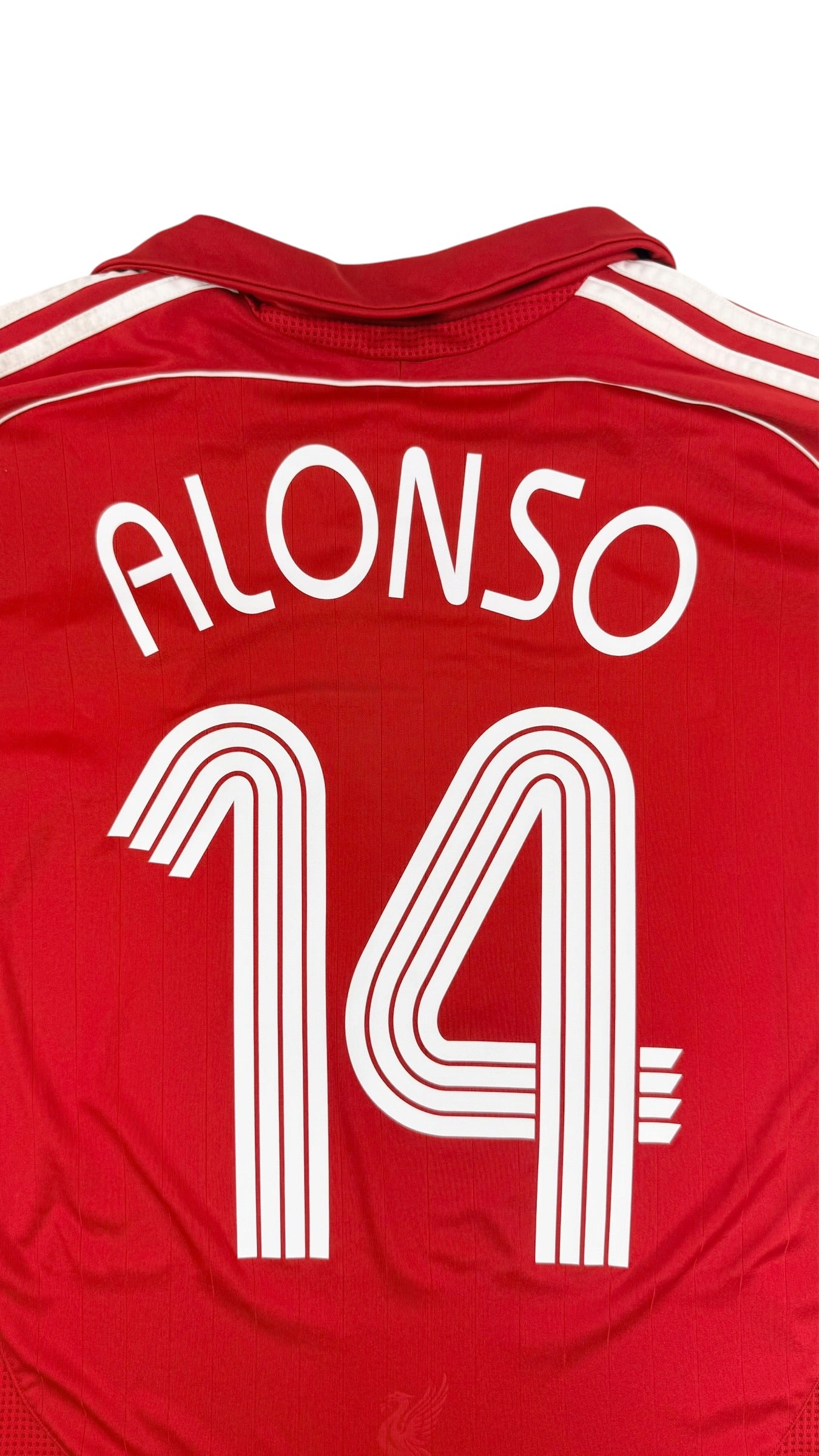 LIVERPOOL 2006/08 HOME SHIRT - #14 XABI ALONSO (SIZE XL)