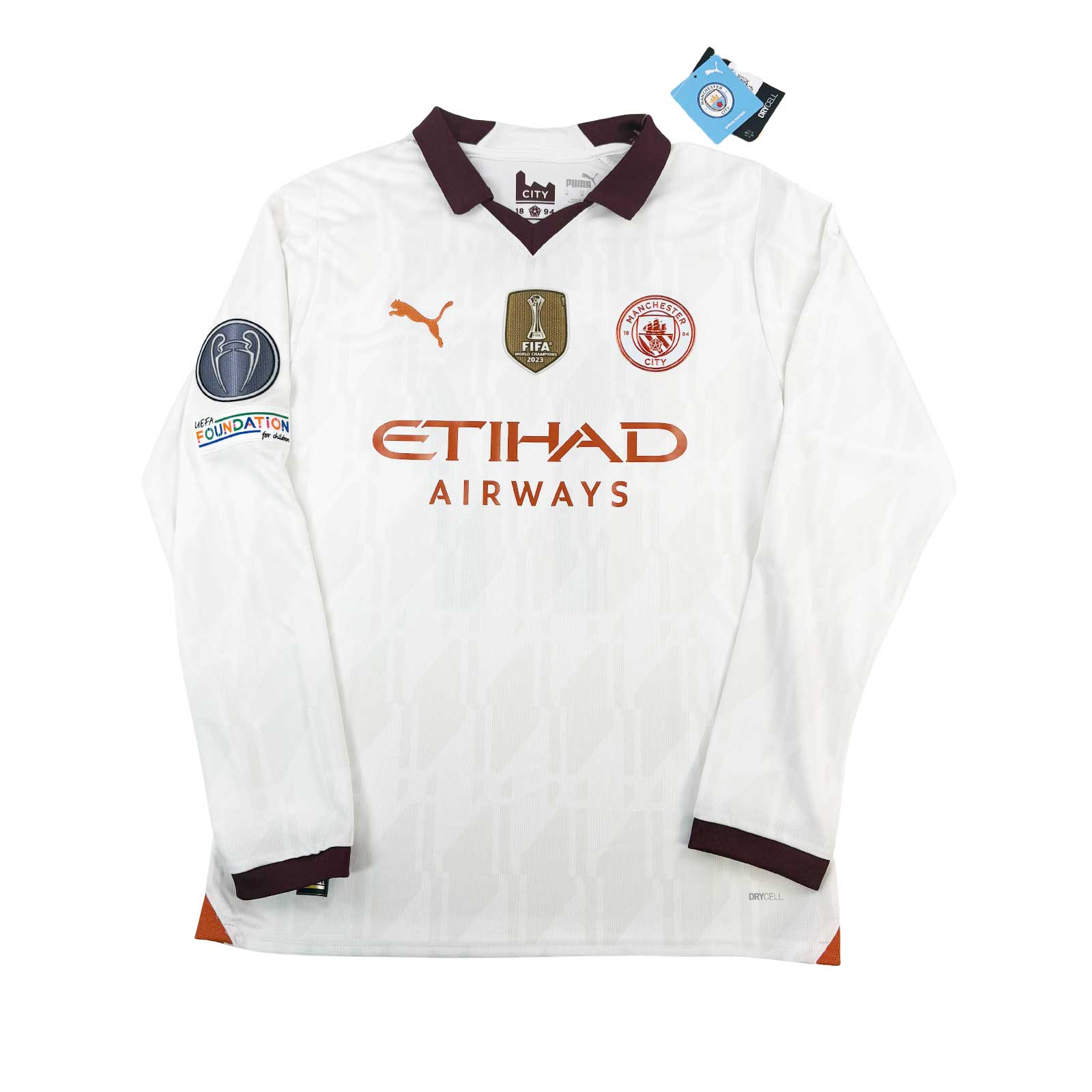 MANCHESTER CITY 2023/24 AWAY SHIRT - #17 DE BRUYNE