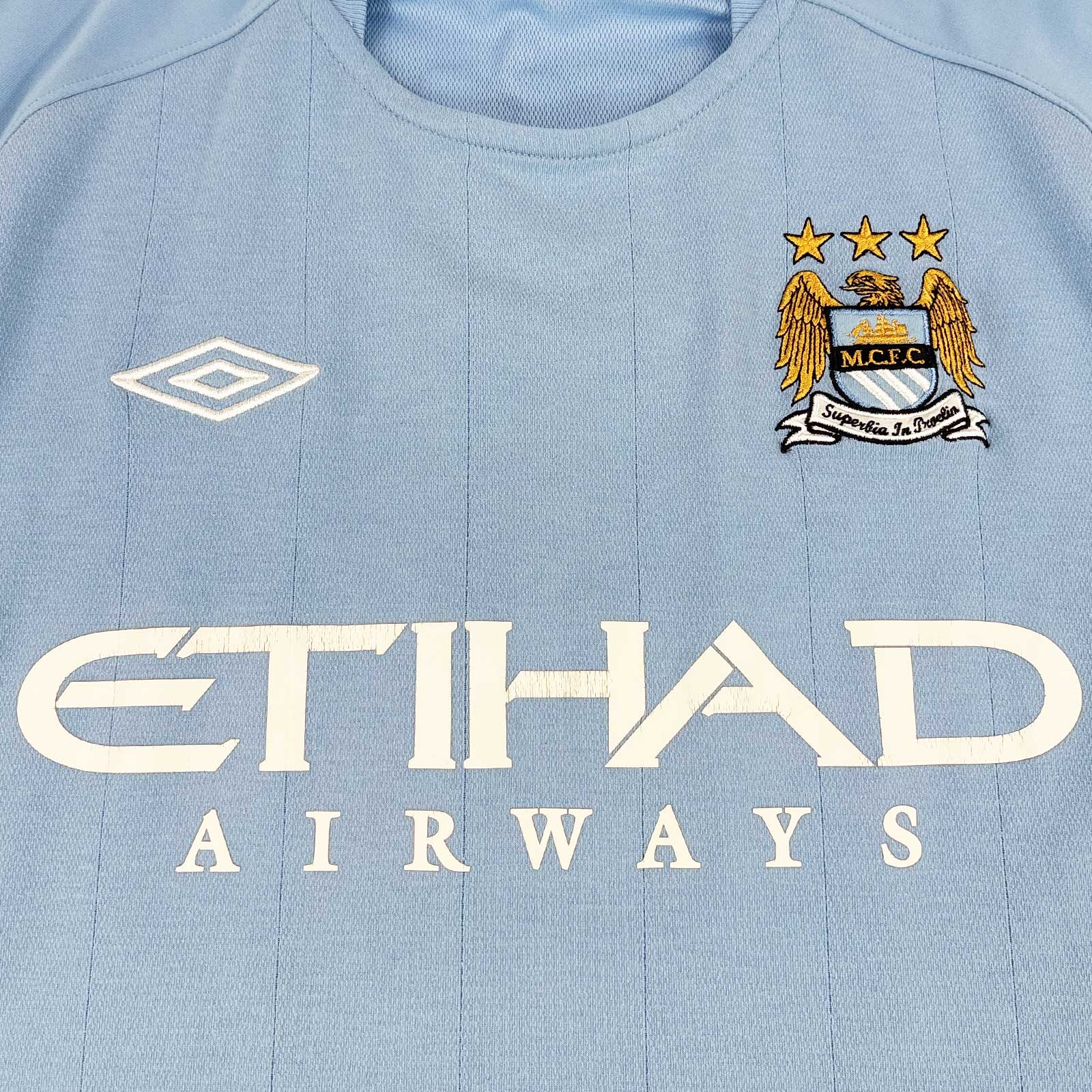 MANCHESTER CITY 2010/11 HOME SHIRT - #38 BOYATA