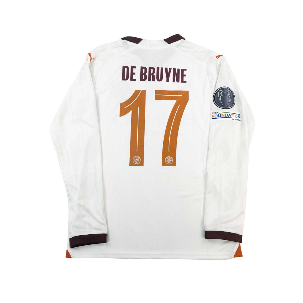 MANCHESTER CITY 2023/24 AWAY SHIRT - #17 DE BRUYNE