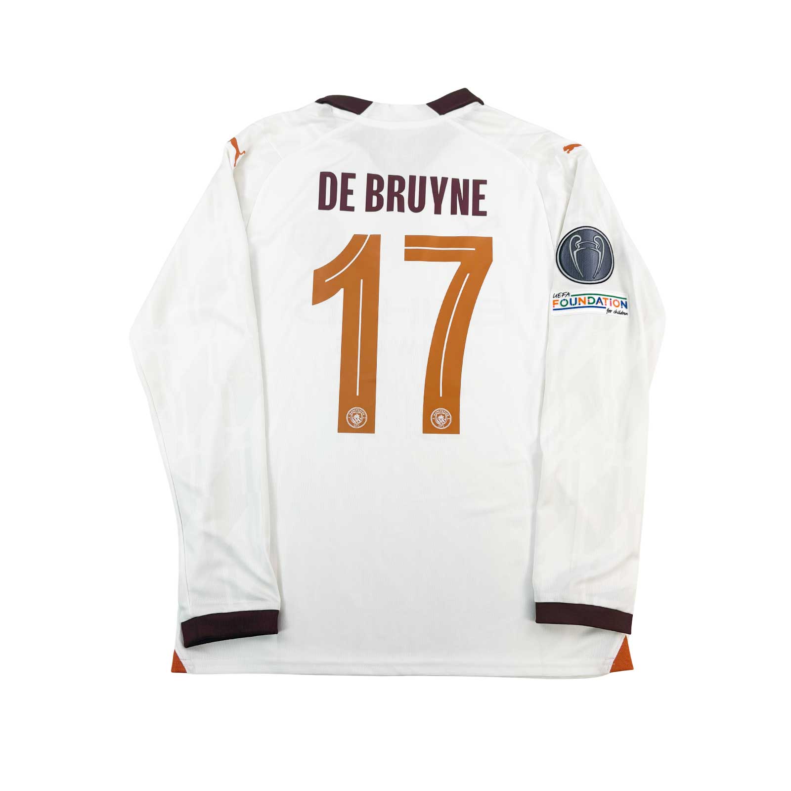 MANCHESTER CITY 2023/24 AWAY SHIRT - #17 DE BRUYNE