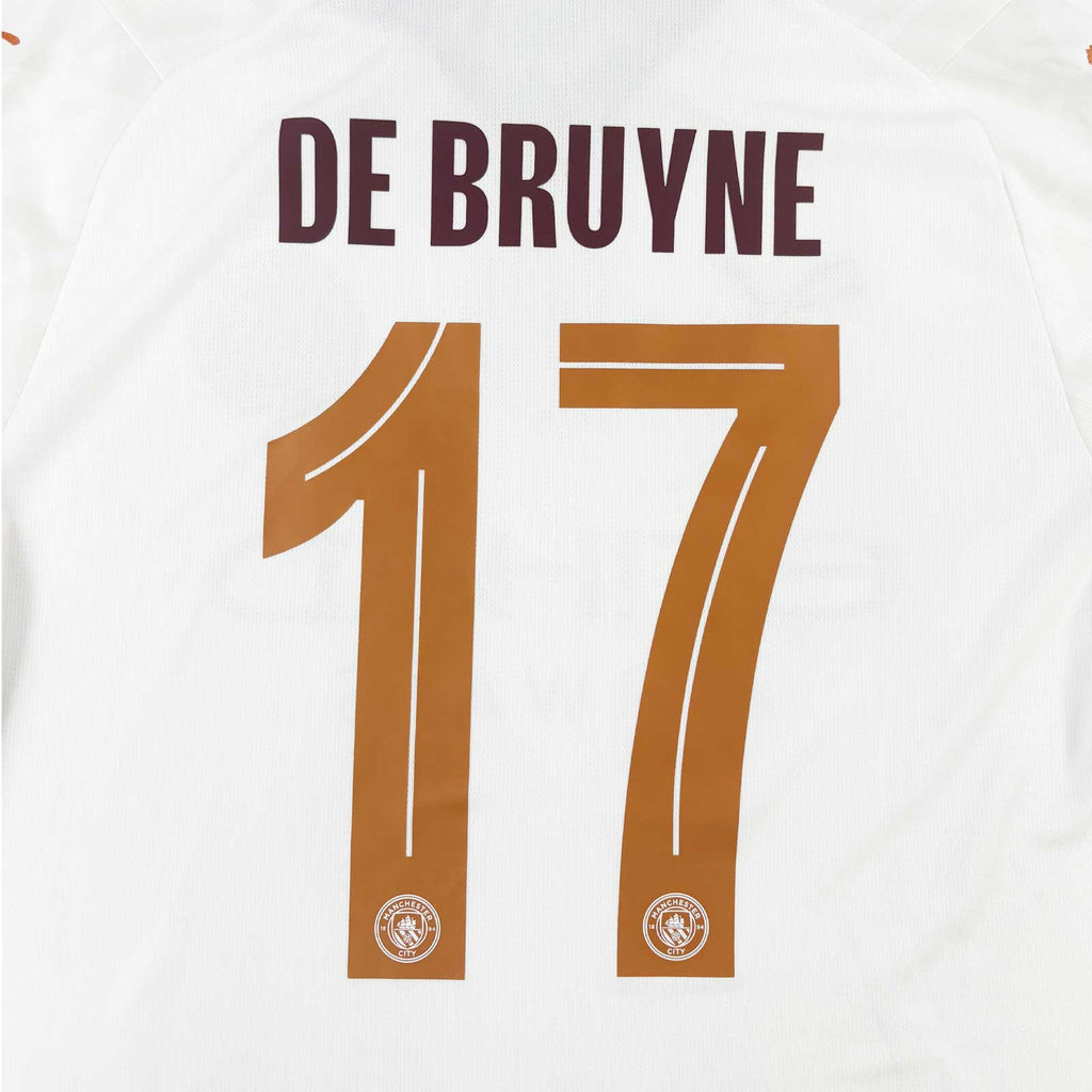 MANCHESTER CITY 2023/24 AWAY SHIRT - #17 DE BRUYNE