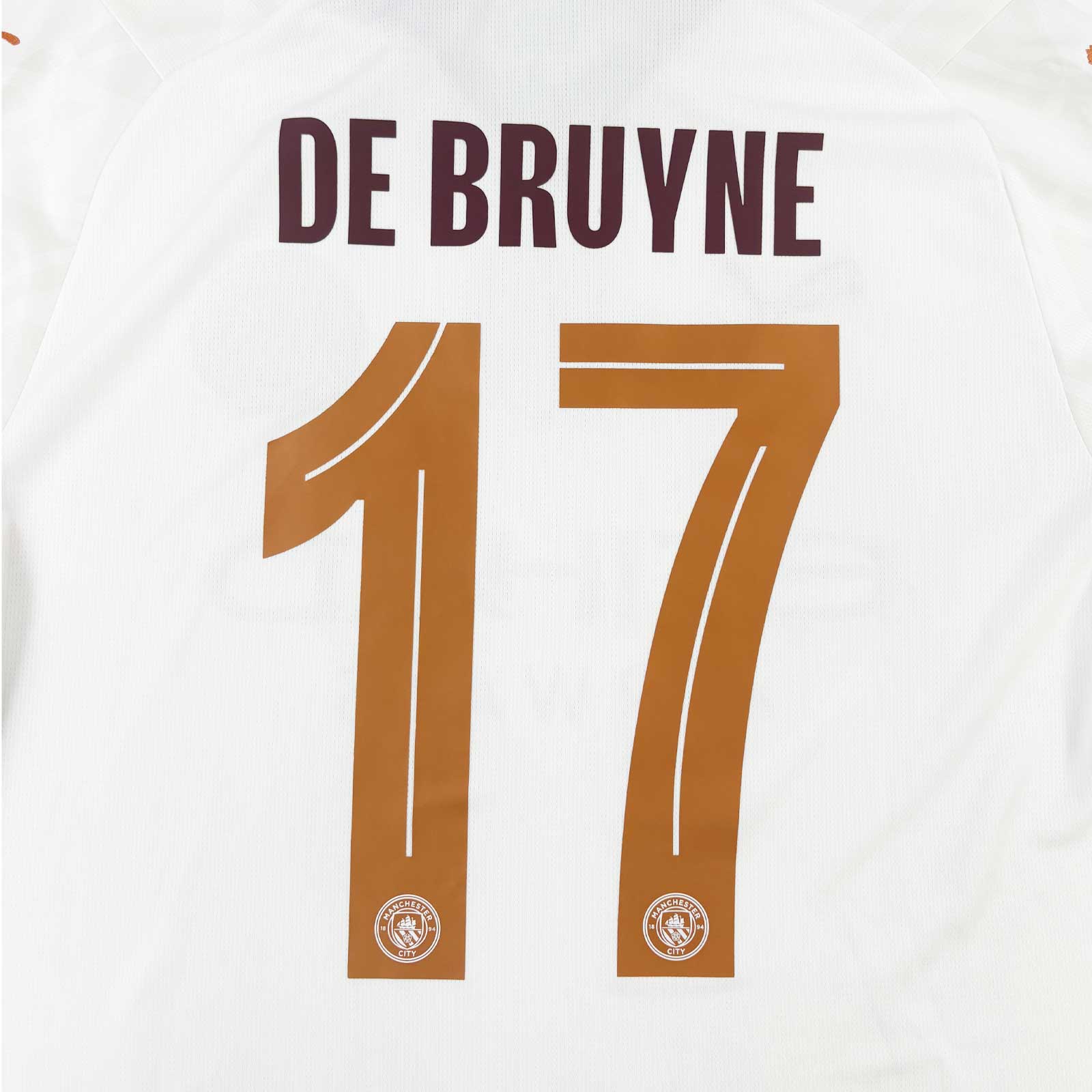 MANCHESTER CITY 2023/24 AWAY SHIRT - #17 DE BRUYNE