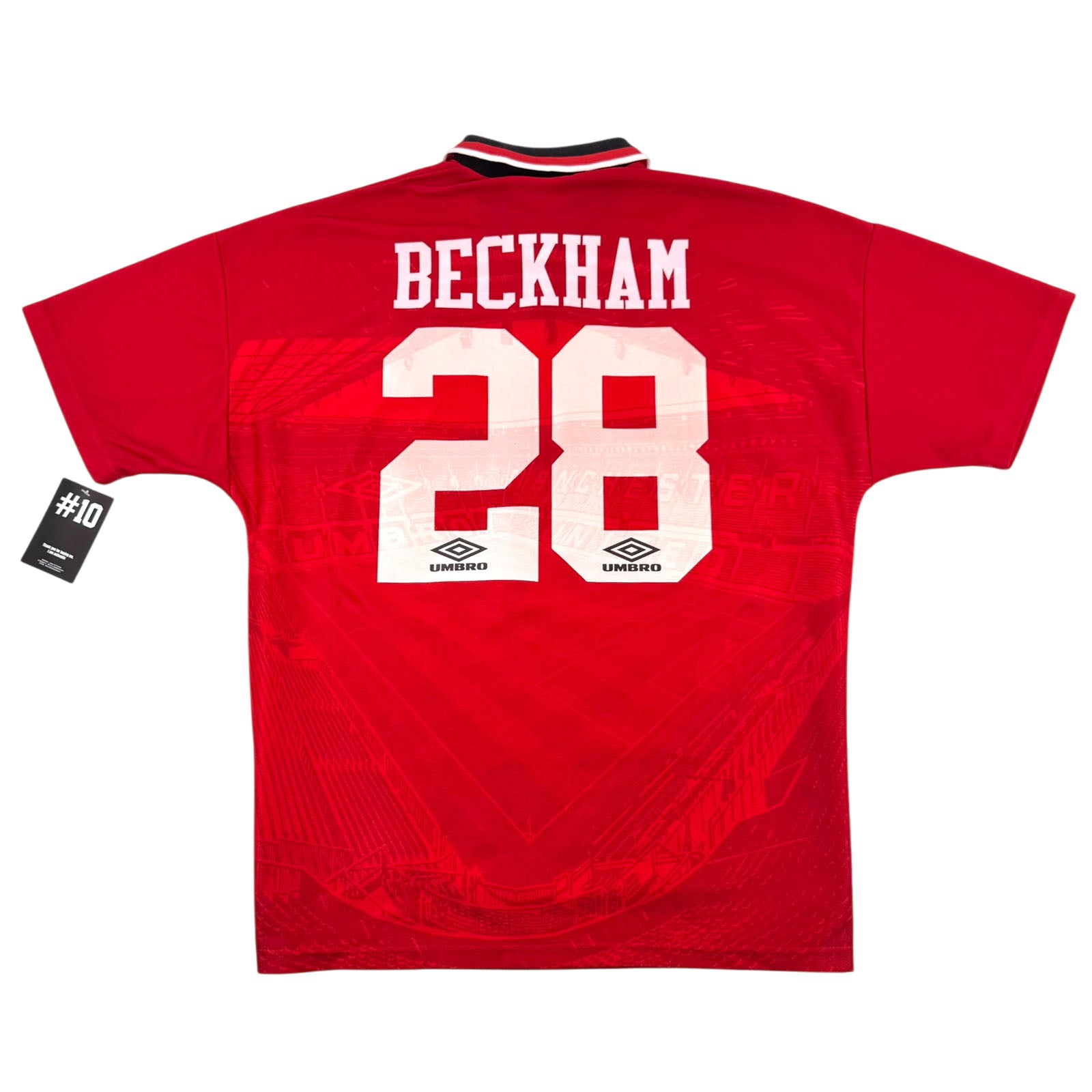 MANCHESTER UNITED 1994/95 HOME SHIRT - #28 BECKHAM