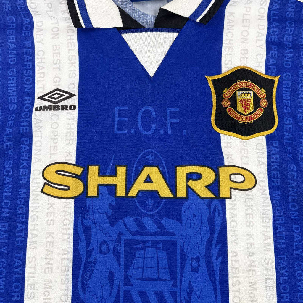 MANCHESTER UNITED 1994/95 THIRD SHIRT - #24 BECKHAM