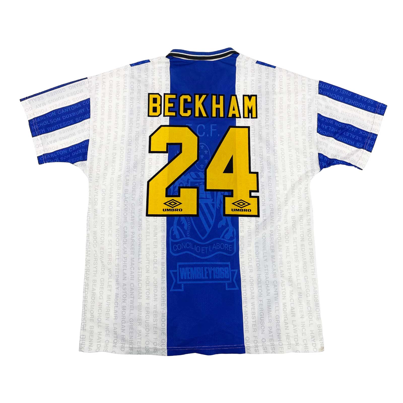 MANCHESTER UNITED 1994/95 THIRD SHIRT - #24 BECKHAM