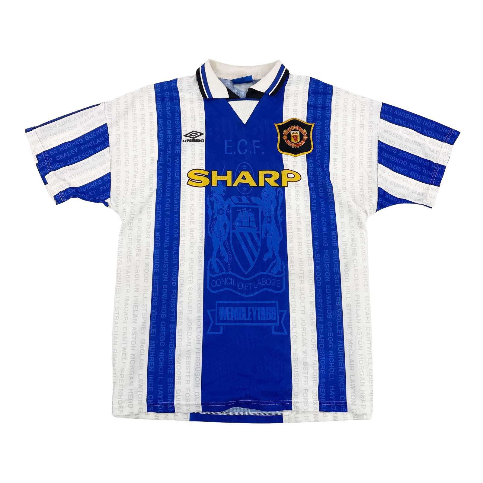 MANCHESTER UNITED 1994/95 THIRD SHIRT - #24 BECKHAM