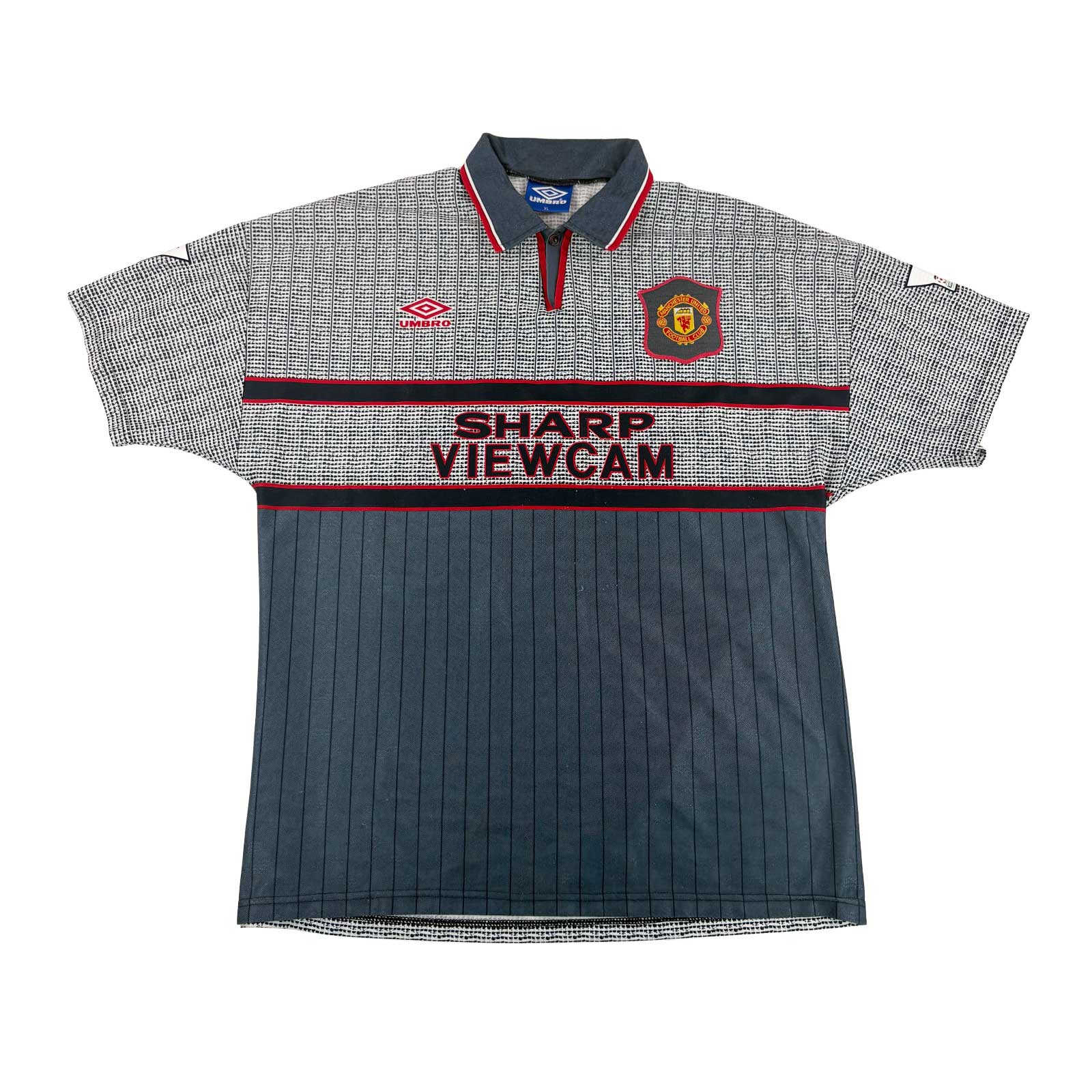 MANCHESTER UNITED 1995/96 AWAY SHIRT - #24 BECKHAM