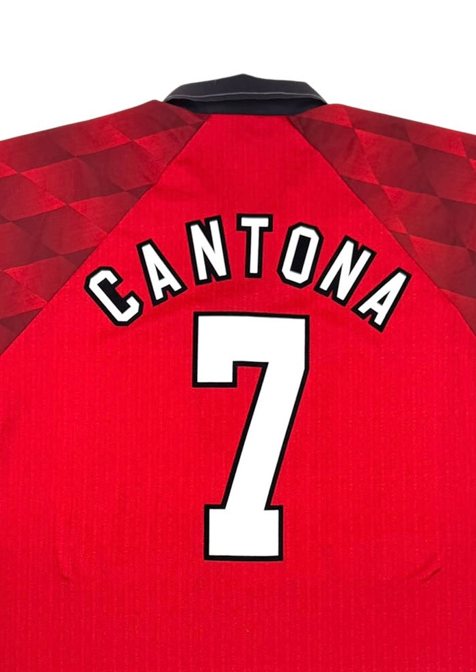MANCHESTER UNITED 1996 98 HOME SHIRT 7 CANTONA Back Detail