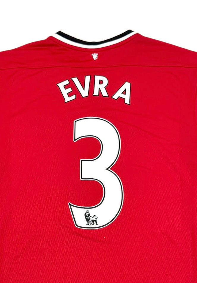 MANCHESTER UNITED 2011 12 HOME SHIRT 3 EVRA Back Detail