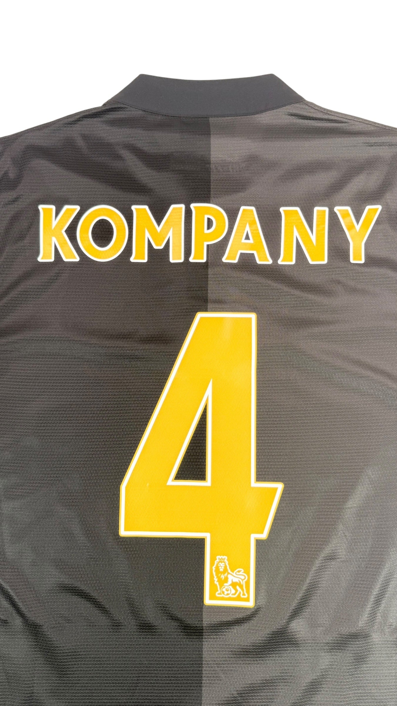 MANCHESTER CITY 2013/14 AWAY SHIRT - #4 KOMPANY (SIZE S)